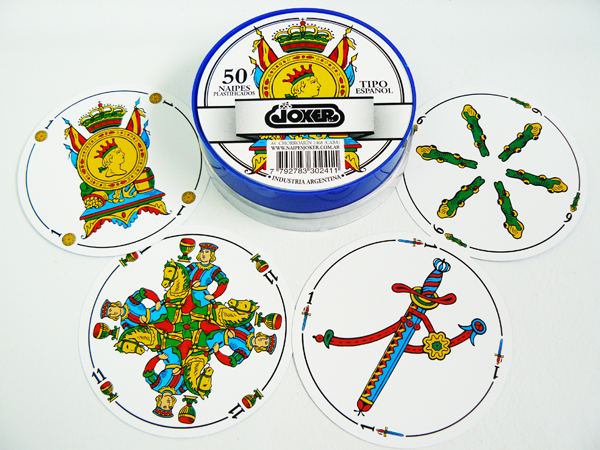 Cartas Españolas Circulares 50 Naipes